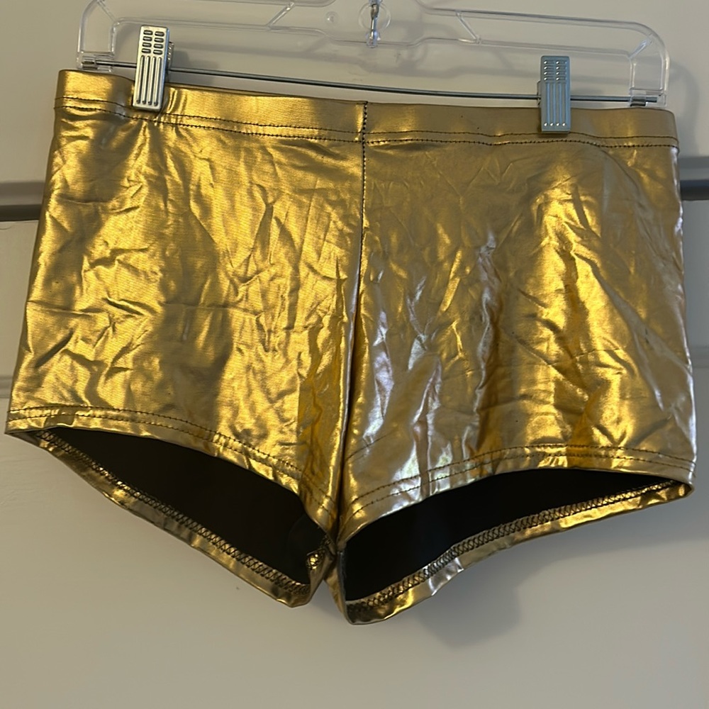 Gold metallic dance/ booty shorts! ✨